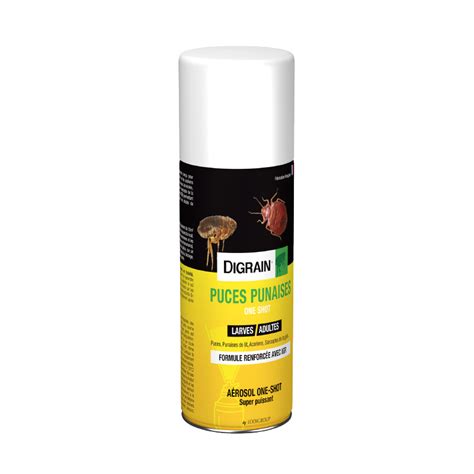 DIGRAIN Puces-Punaises One-Shot – Aérosol 150 ml