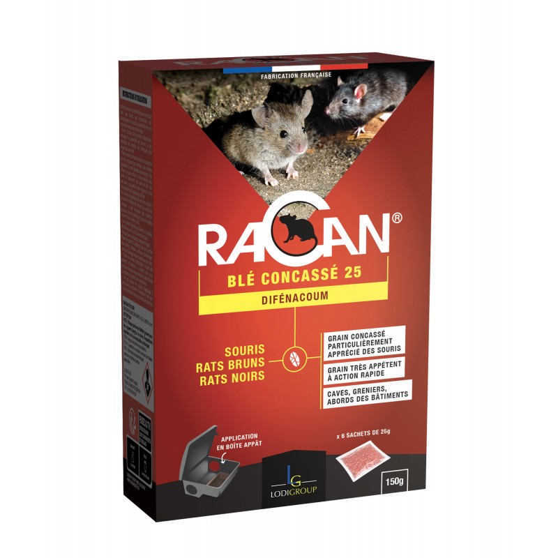 RACAN – Blé Concassé Rodenticide Difénacoum