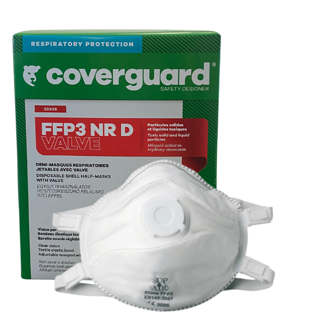 Coverguard FFP3 NR D Valve – Masques respiratoires jetables (X10)