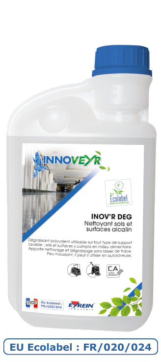 Innov’R Deg – Nettoyant Alcalin Multi‑surfaces Écolabel – Doseur 1 L