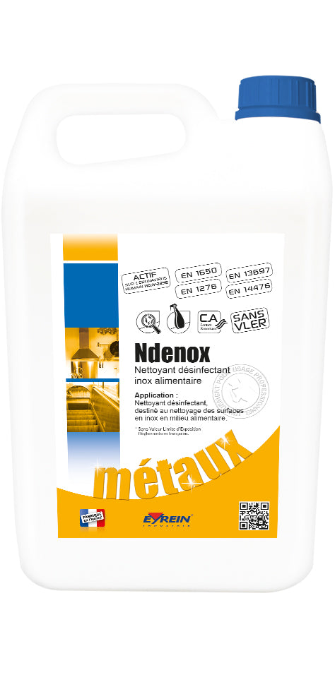 Eyrein Ndenox – Nettoyant et Désinfectant Inox Alimentaire