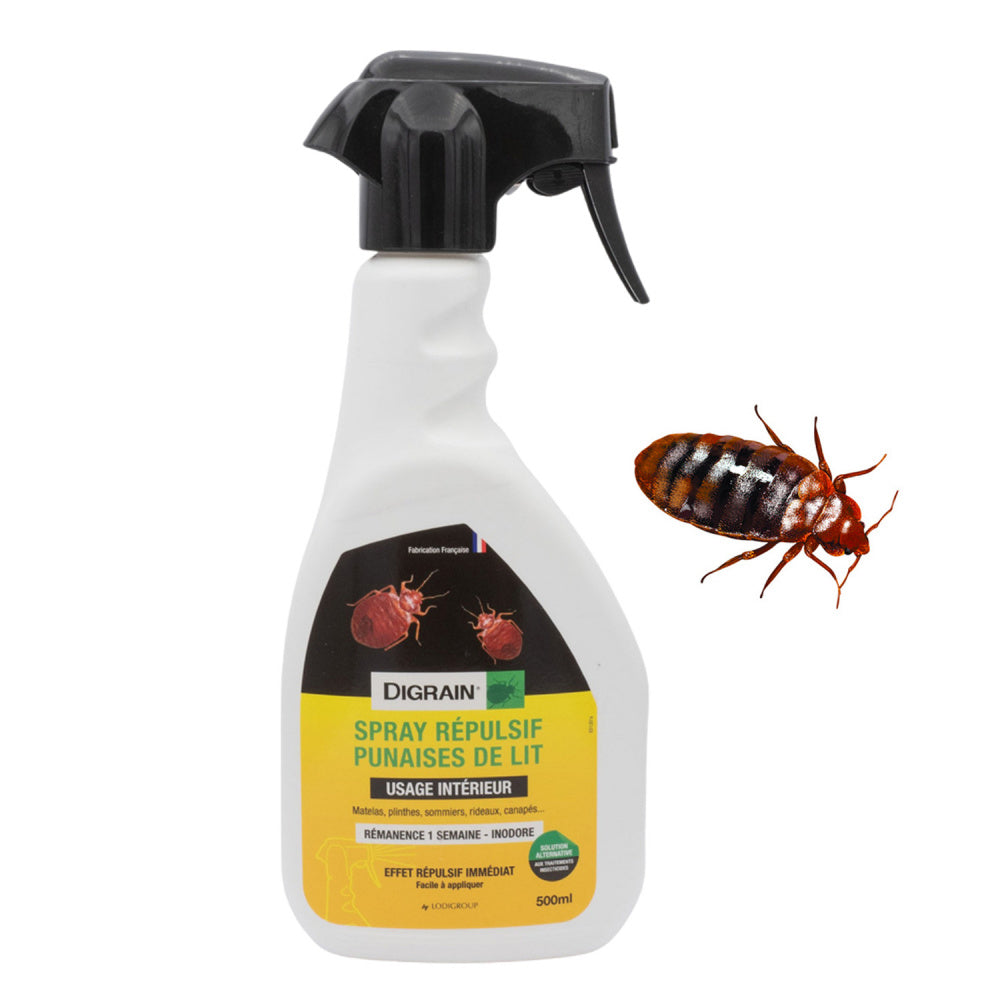 DIGRAIN – Spray Répulsif Punaises de Lit – 500 ml