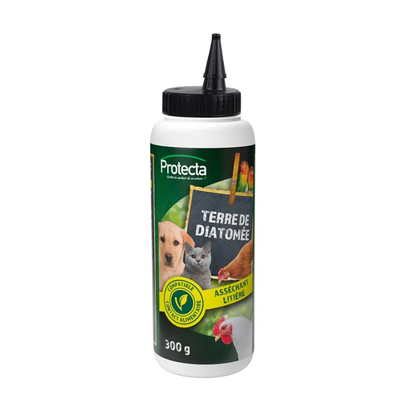 Protecta – Terre de Diatomée Asséchante Litière 300 g
